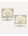 Cuadro Lienzo Árbol a Brochazos de MDF