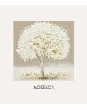 Cuadro Lienzo Árbol a Brochazos de MDF