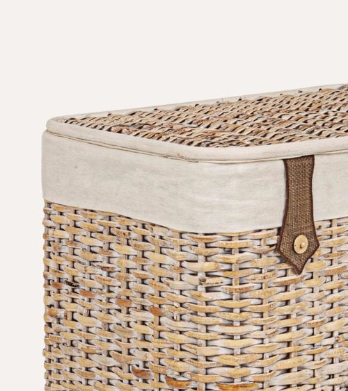 Cesto de Ropa Provenzale de Ratán y Bambú