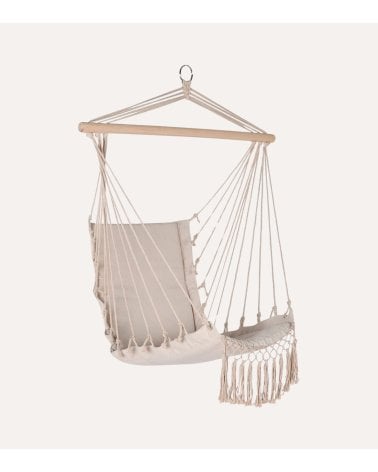 Silla Colgante Calm de Algodón y Madera de Abeto