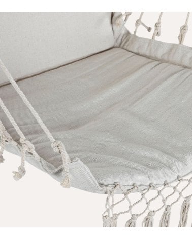 Silla Colgante Calm de Algodón y Madera de Abeto
