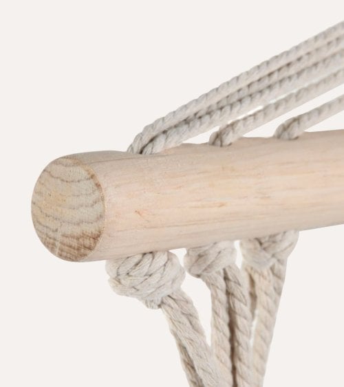 Silla Colgante Calm de Algodón y Madera de Abeto