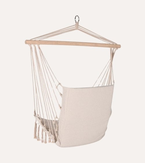Silla Colgante Calm de Algodón y Madera de Abeto