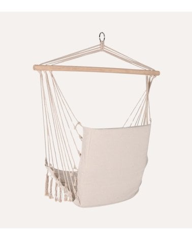 Silla Colgante Calm de Algodón y Madera de Abeto