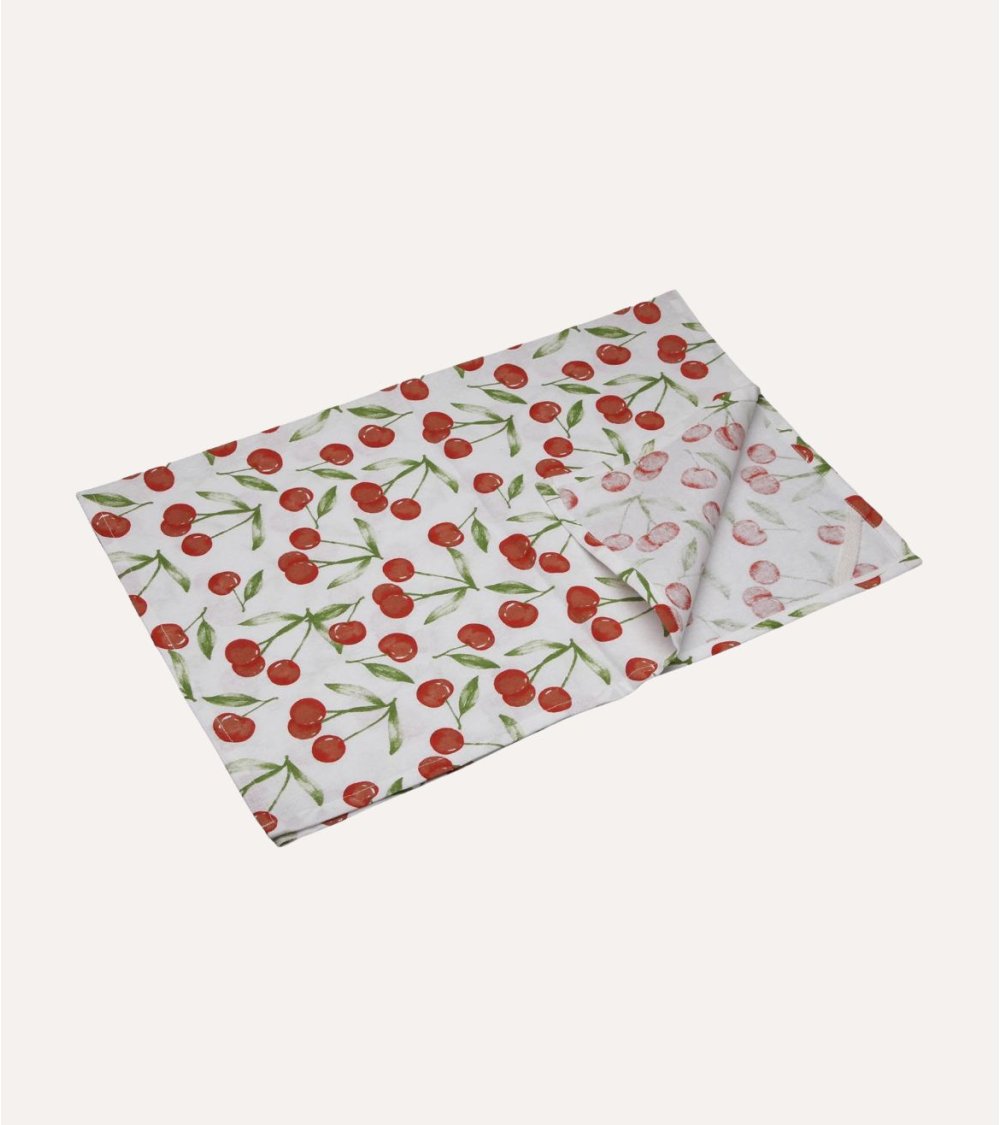 Paño de Cocina Cerezas de Algodón