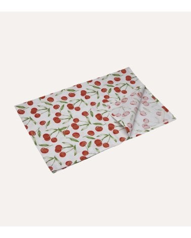 Paño de Cocina Cerezas de Algodón