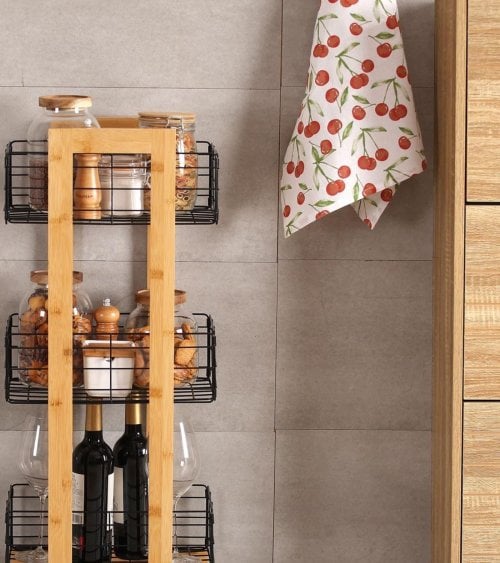 Paño de Cocina Cerezas de Algodón