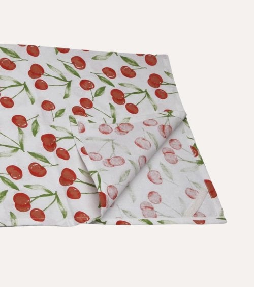 Paño de Cocina Cerezas de Algodón