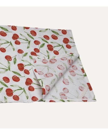 Paño de Cocina Cerezas de Algodón