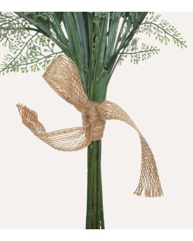 Ramo Decorativo de Eucalipto Rústico con Flores