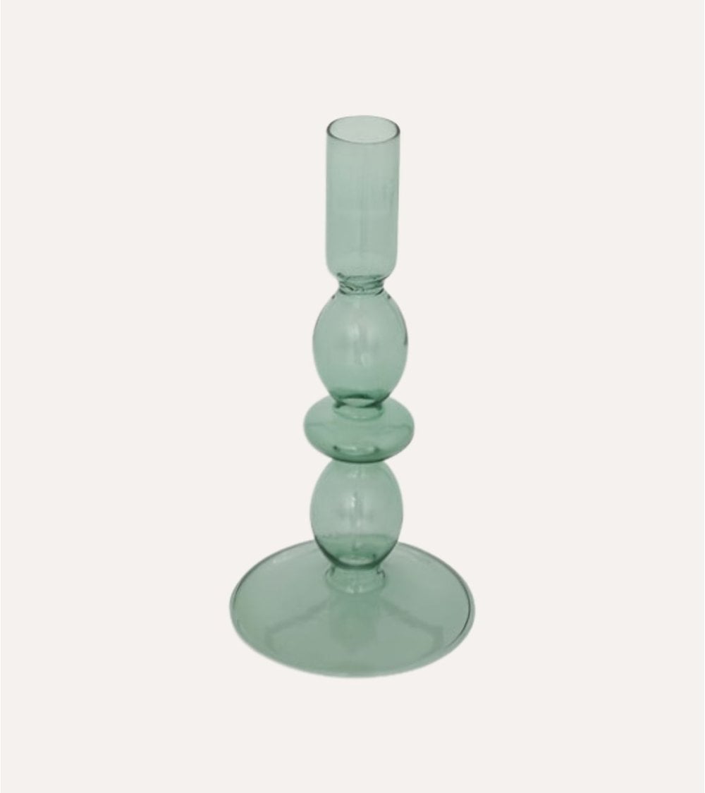 Candelabro con Burbujas de Cristal