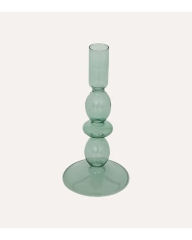 Candelabro con Burbujas de Cristal
