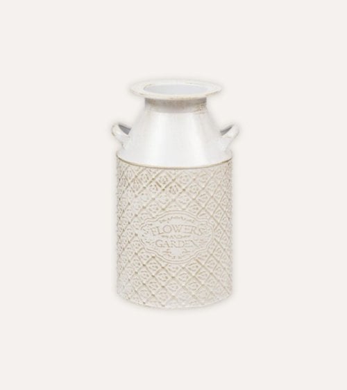 Jarrón Tino estilo Lechera de Hojalata