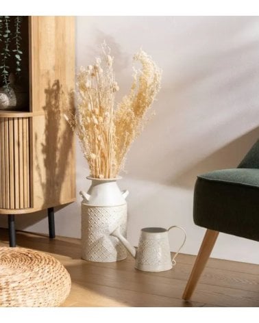 Jarrón Tino estilo Lechera de Hojalata