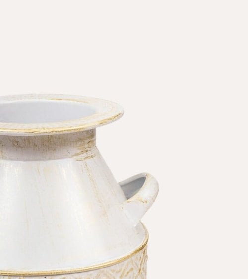 Jarrón Tino estilo Lechera de Hojalata