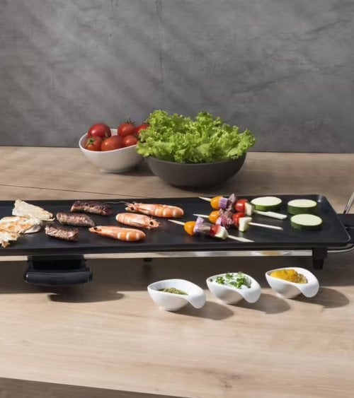 Plancha Eléctrica de Aluminio Antiadherente -1