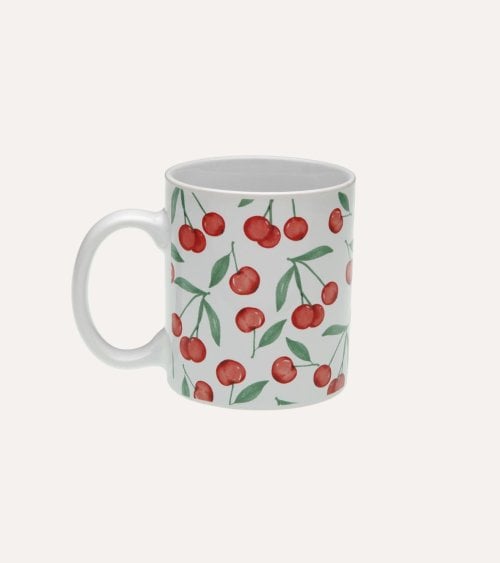 Taza Mug Cerezas de Gres
