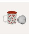 Taza para Infusiones Cerezas de Gres