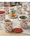 Taza para Infusiones Cerezas de Gres