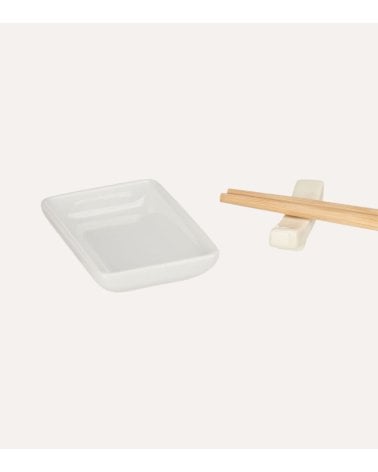 Set de 12 Piezas para Sushi de Palillos, Soportes y Cuencos