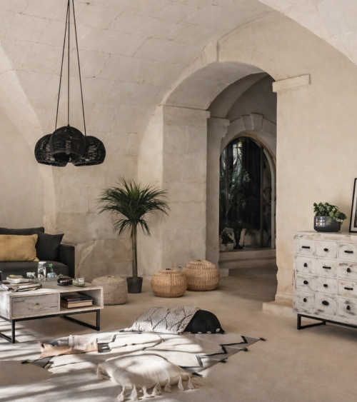 Palmera Yuca Tropical Decorativa con Maceta de Acero