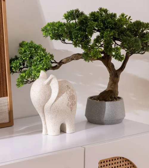 Bonsai Decorativo Polin Inclinado en Maceta