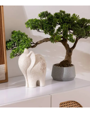 Bonsai Decorativo Polin Inclinado en Maceta
