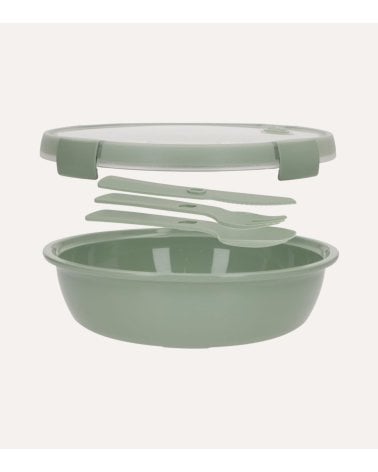 Fiambrera Redonda To Go con Cubiertos