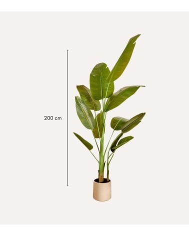 Platanero Decorativo Lora con 3 Troncos de Plástico