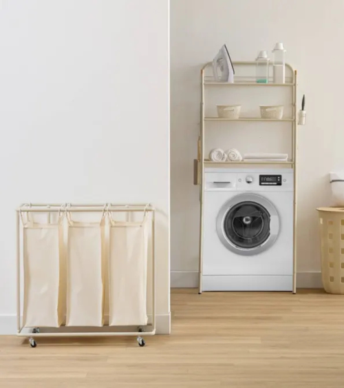 Cesto para Ropa con 3 Compartimentos