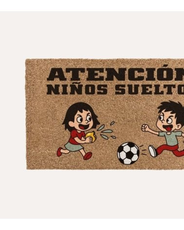 Felpudo Niños Sueltos de Fibra de Coco y Goma