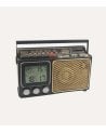Hucha Radio Decorativa con Reloj de Metal