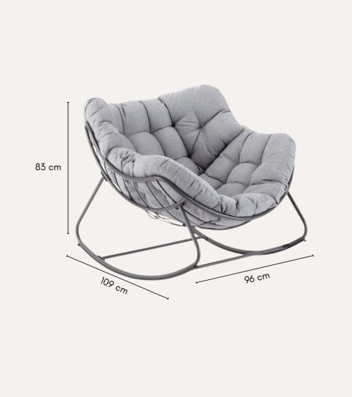 Mecedora Paopao de Acero y Poliéster