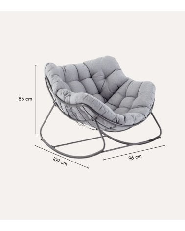 Mecedora Paopao de Acero y Poliéster