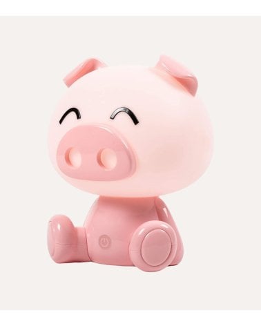 Lámpara de Mesa Infantil Cerdito con 8 Funciones