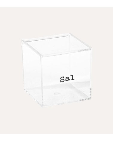 Salero Caja Minimalista de Acrílico