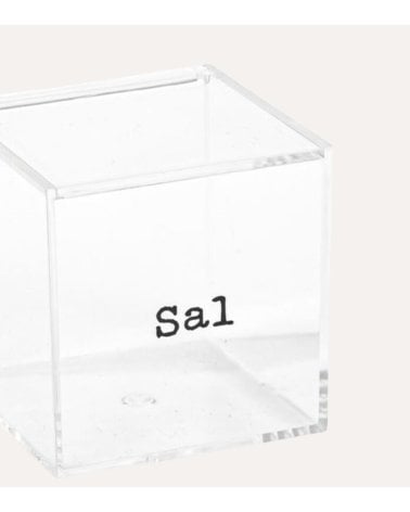 Salero Caja Minimalista de Acrílico