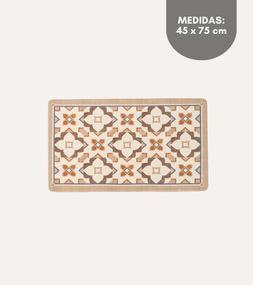 Alfombra de Cocina Otoño Estilo Hidráulico de PVC