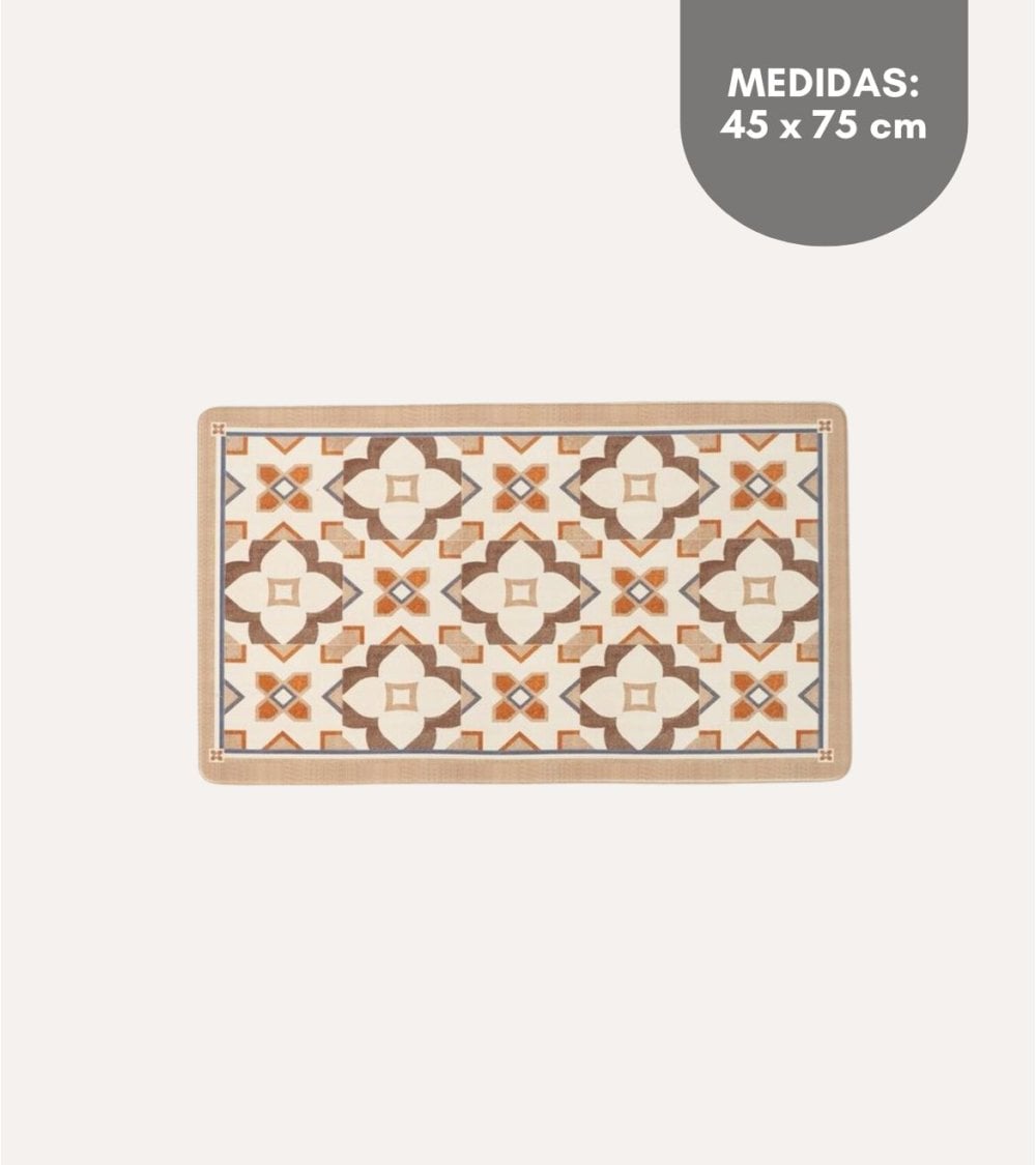 Alfombra de Cocina Otoño Estilo Hidráulico de PVC