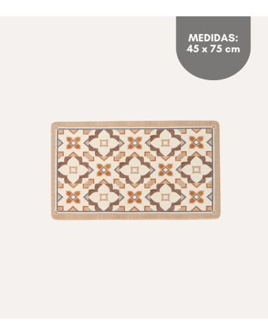 Alfombra de Cocina Otoño Estilo Hidráulico de PVC