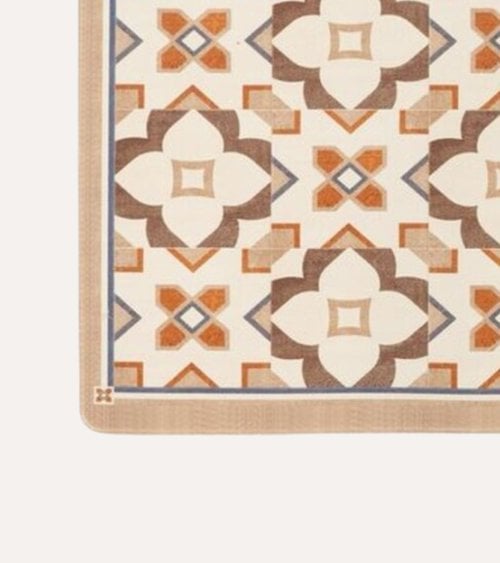 Alfombra de Cocina Otoño Estilo Hidráulico de PVC