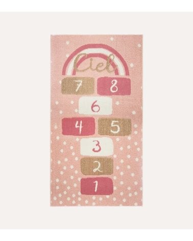 Alfombra Infantil Rectangular Rayuela de Poliéster