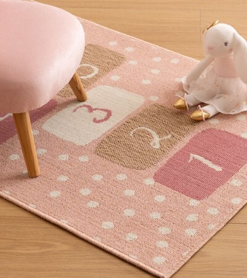 Alfombra Infantil Rectangular Rayuela de Poliéster