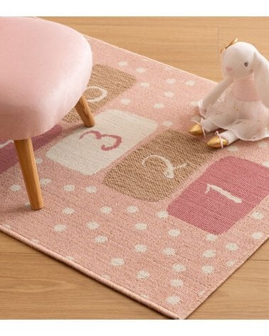 Alfombra Infantil Rectangular Rayuela de Poliéster