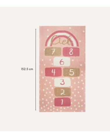 Alfombra Infantil Rectangular Rayuela de Poliéster