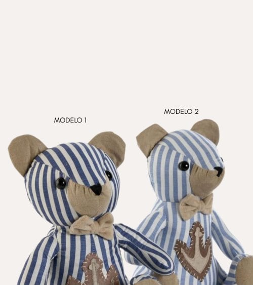 Tope de Puerta Osito a Rayas de Poliéster