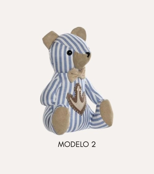 Tope de Puerta Osito a Rayas de Poliéster