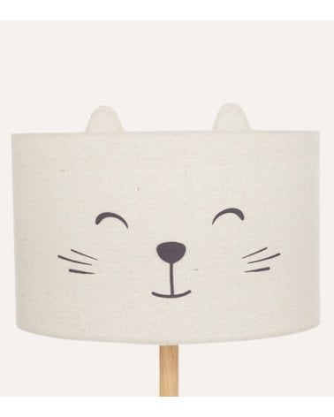Lámpara de Pie Gato Felix de Madera