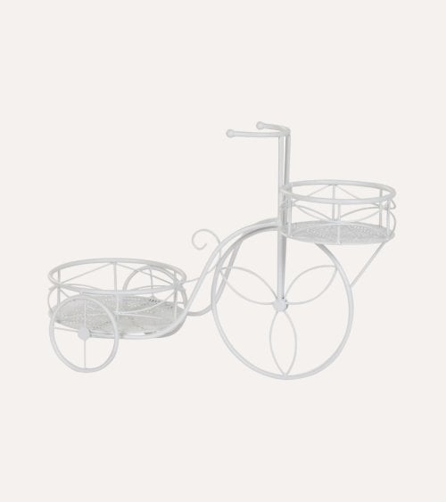 Portamacetas Bicicleta Hojas de Hierro