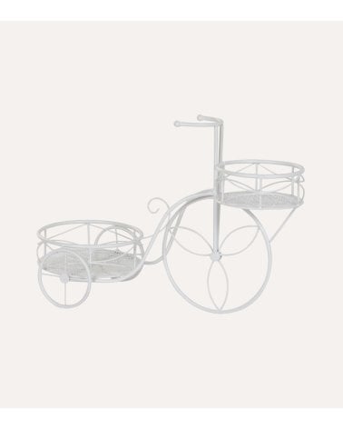 Portamacetas Bicicleta Hojas de Hierro